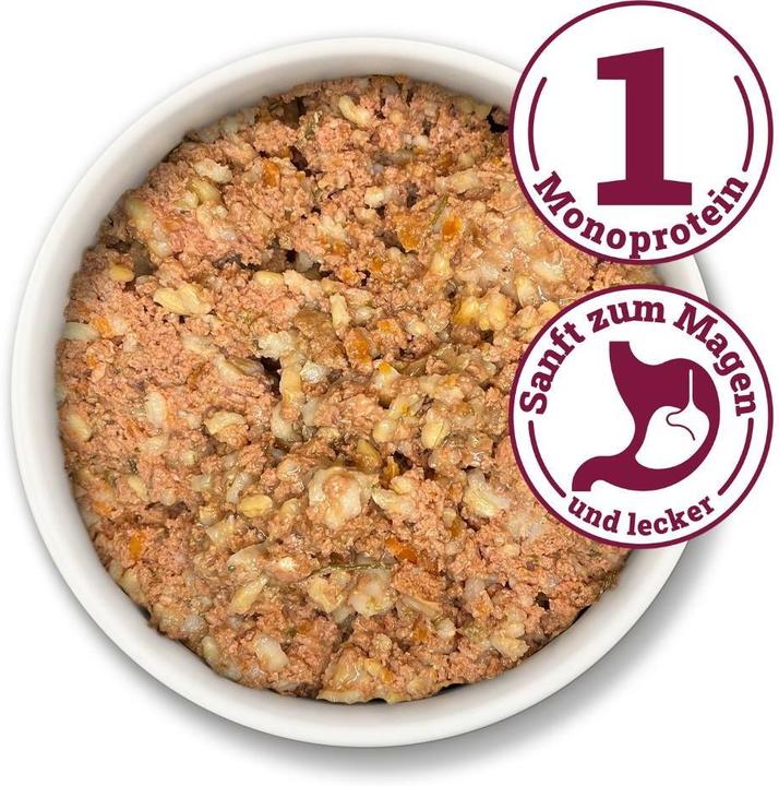 Actual product image Herrmanns Huhn mit Karotte und Reis (Adult, 6 pcs., 400 g)