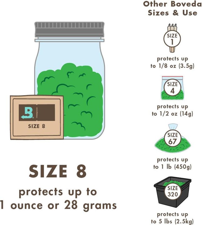 Actual product image Boveda Humidipak 8g (1 x)