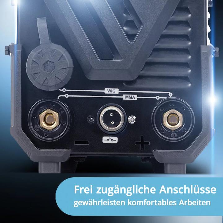 Produktbild Stahlwerk 2-in-1 Kombi Schweissgerät DC WIG 200 ST mit 200A ARC/MMA/E-Hand-Funktion und HF-Zündung