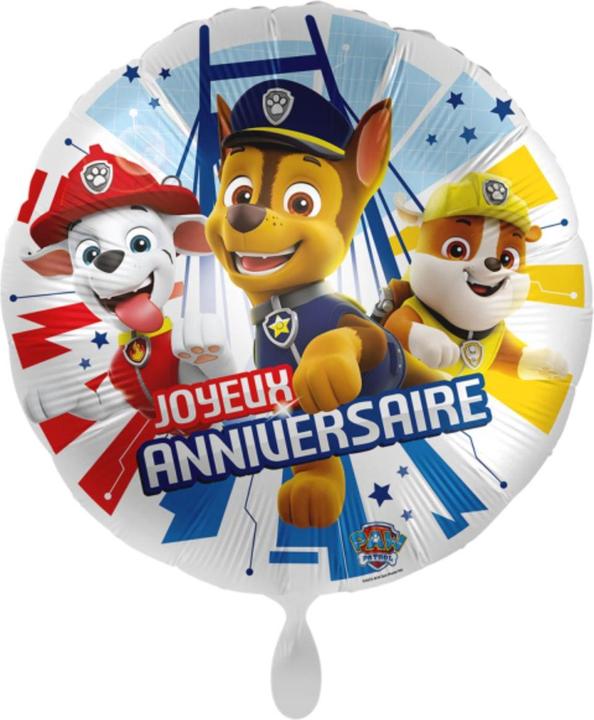 Image du produit Amscan Ballon en aluminium - Joyeux anniversaire - Pat Patrouille (1 x)