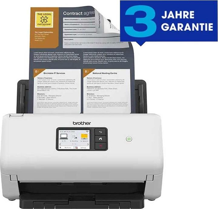 Actual product image Brother ADS-4500W (WLAN, LAN, USB)