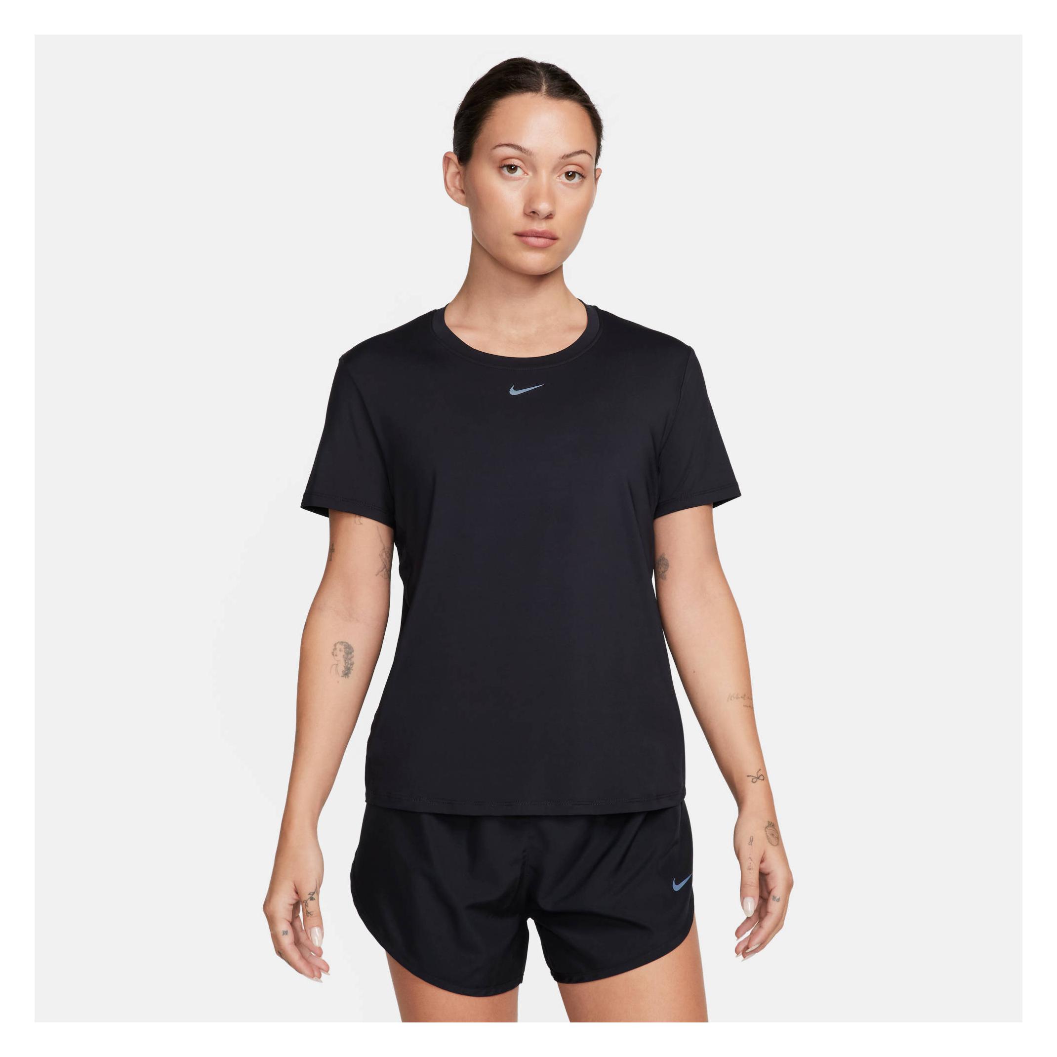 Nike, Damen, Sportshirt, Women's One Classic Dri-Fit T-Shirt (Xs), Schwarz, Xs