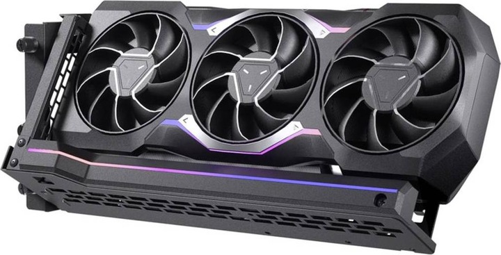 Actual product image Phanteks Premium Vertical GPU Bracket + PCIe 4.0 x 16 Riser Cable, DRGB - 220 mm, black