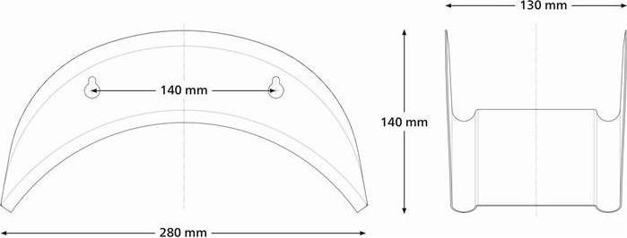 Immagine prodotto Geka Portagomma a parete, lamiera d'acciaio (70 m)