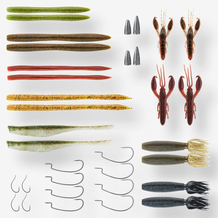 Actual product image Caperlan Kunstköder-Set Köderbox BOXSB Schwarzbarsch