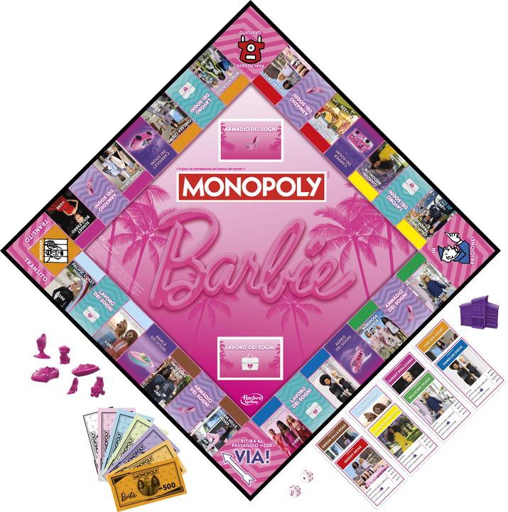 Actual product image Hasbro Gaming Monopoly Barbie Edition (Italian)