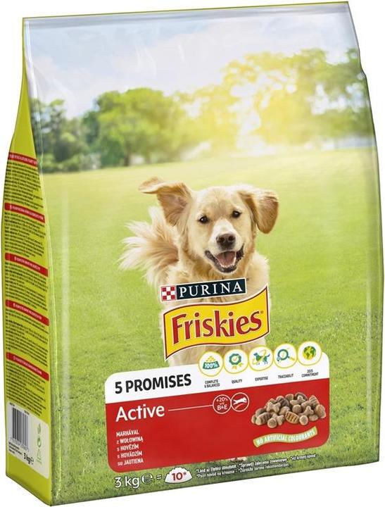 Actual product image Purina ONE Friskies Active Dog Beef 3kg (Adult, 3000 g)