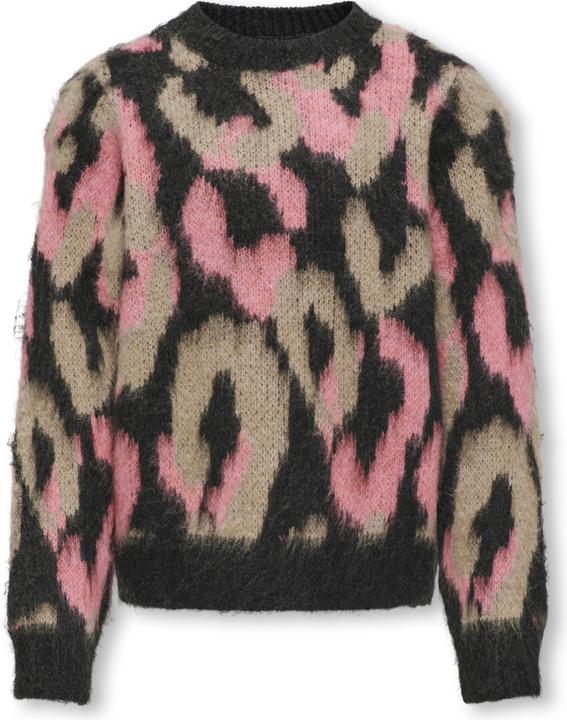Produktbild Only Normal geschnitten Rundhals Gerippte Ärmelbündchen Pullover Strickpullover (134, 140)