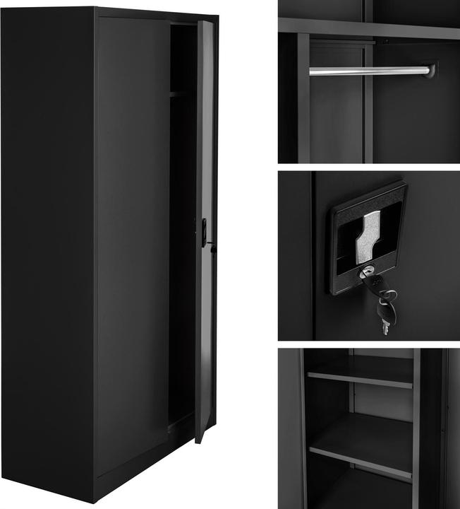 Immagine prodotto tectake Armadio per archiviazione (180 x 80 x 40 cm)