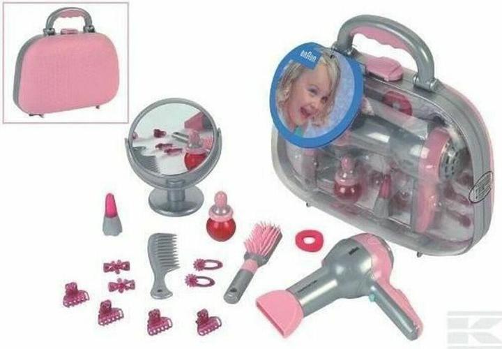 Actual product image Theo Klein Styling case with Braun hair dryer