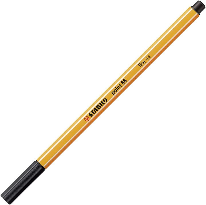 Productafbeelding STABILO Fineliner Punt 88 (Zwart/blauw/rood, 3 x)