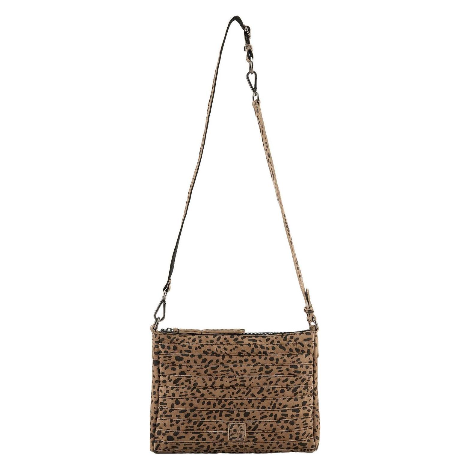 FredsBruder, Damen, Handtasche, Layer Crossbag Edition, Braun, Schwarz