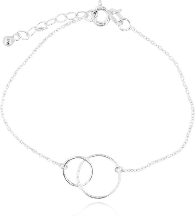 Immagine prodotto Leyda Bracciale doppio anello (18.50 cm, Argento 925)