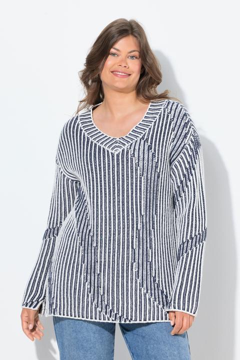 Produktbild Laurasøn Strickpullover, V-Ausschnitt, Langarm (48)