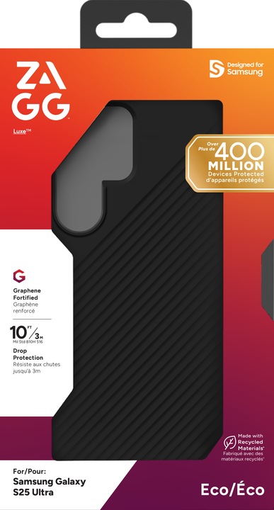 Image du produit Zagg Luxe Graphen Back Cover Schwarz Samsung Galaxy S25 Ultra (Samsung Galaxy S25 Ultra)