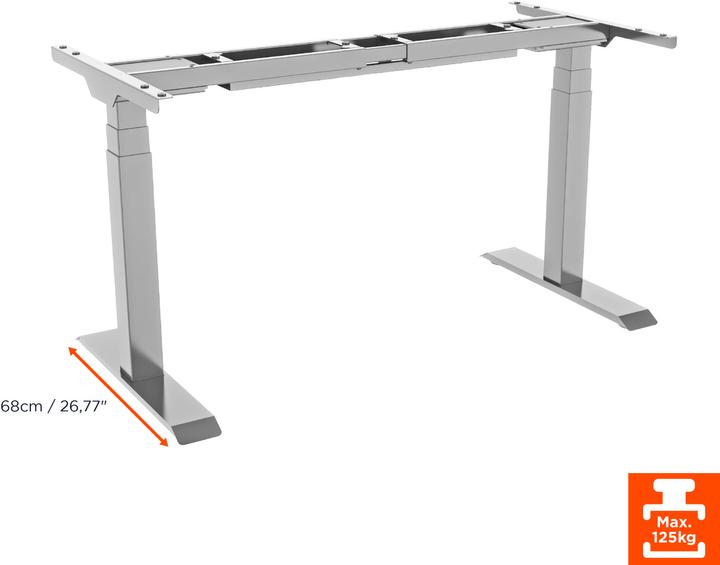 Productafbeelding Celexon Elektrisch in hoogte verstelbaar bureau Professional eAdjust-58123 - wit, incl. HPL Tis