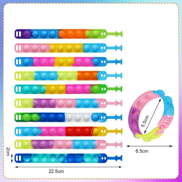 Produktbild I Am Creative Bubble Armband Anti-Stress Fidget 24er Set