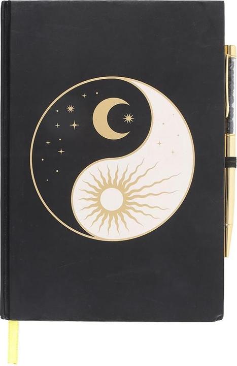 Actual product image Something Different Yin Yang Obsidian Stationery Set (Black, Gold, White, 1x)