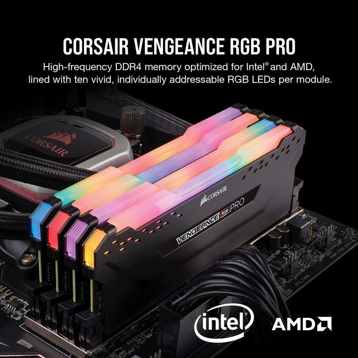 Produktbild Corsair Vengeance RGB Pro (2 x 8GB, 3600 MHz, DDR4-RAM, DIMM)