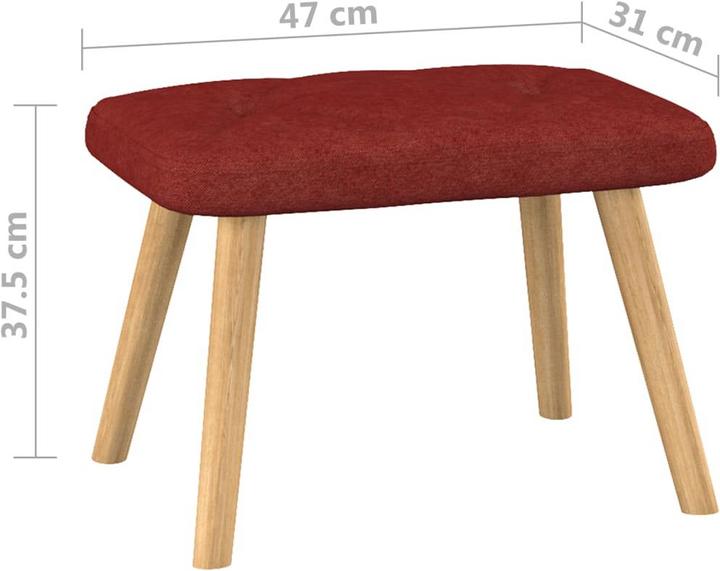 Produktbild vidaXL Schaukelstuhl mit Hocker