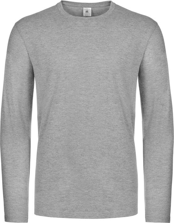 Actual product image B&C Mens #E190 Cotton Blend Long-Sleeved T-Shirt (3XL)