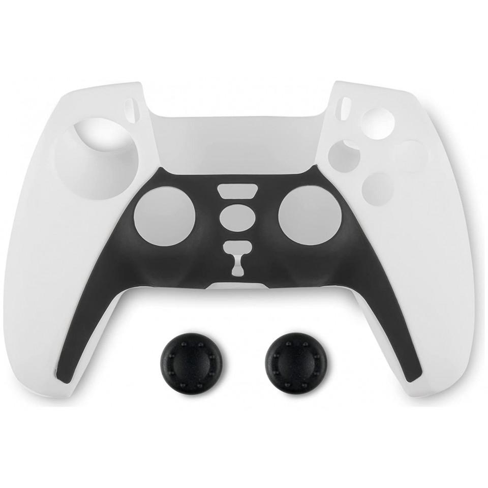 Spartan Gear Controller Silicon Skin Cover and Thumb Grips (Compatible With Playstation 5) (Colour (PS5), Gaming Control...