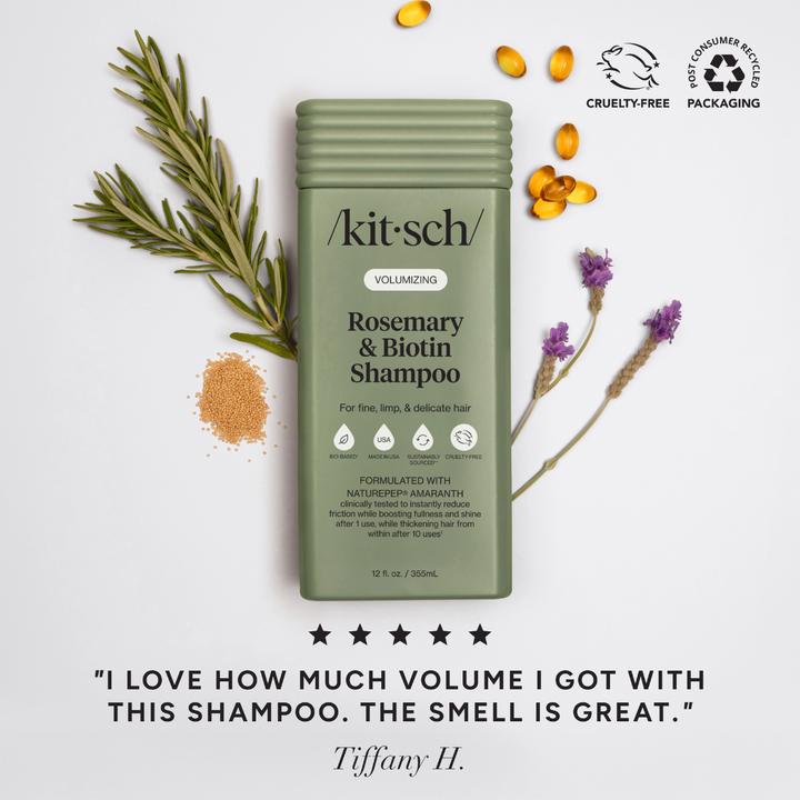 Immagine prodotto Kitsch Shampoo mit Rosmarin und Biotin (Shampoo per pidocchi, 355 ml)