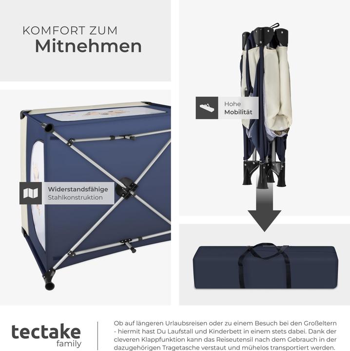 Immagine prodotto tectake Box bambini Tommy Junior 105 x 105 x 78 cm (105 cm, 105 cm)
