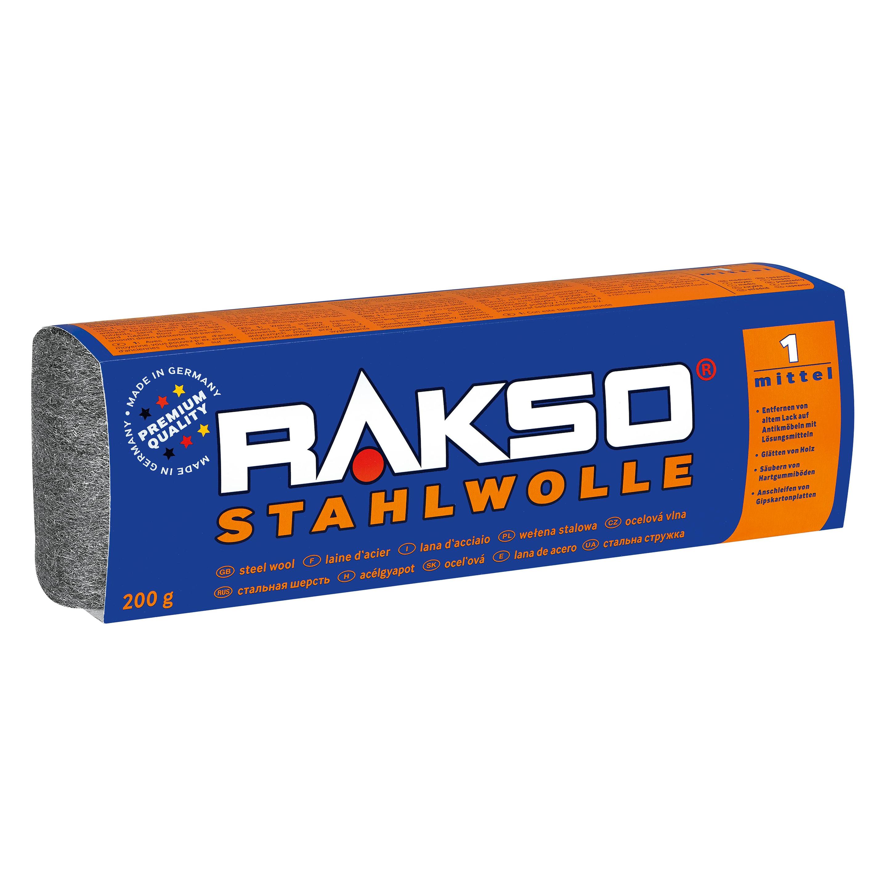 Rakso Staalwol Nr. 1 à 200g, Schoonmaakgerei, Zilver