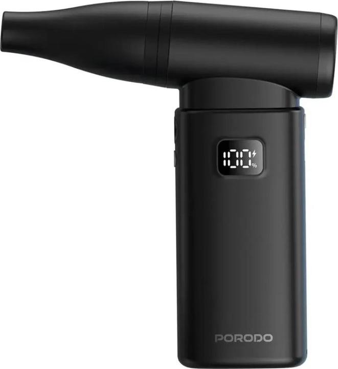 Produktbild Porodo 2 IN 1 Gebläse + Vakuum 4000mAh* 2 Stück Typ-C - Schwarz
