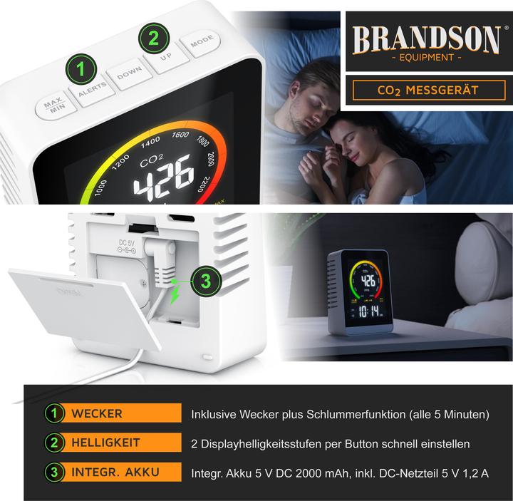 Produktbild Brandson CO2 Messgerät