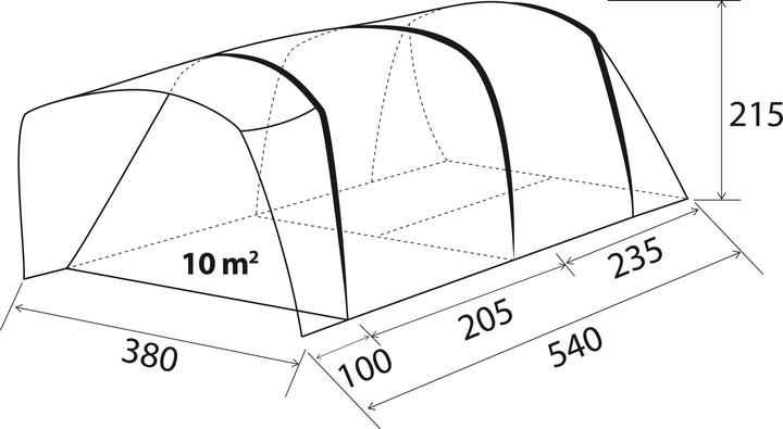 Produktbild Brunner Paraiso 5/6 (Tunnelzelt, 24.80 kg, 5 Personen)