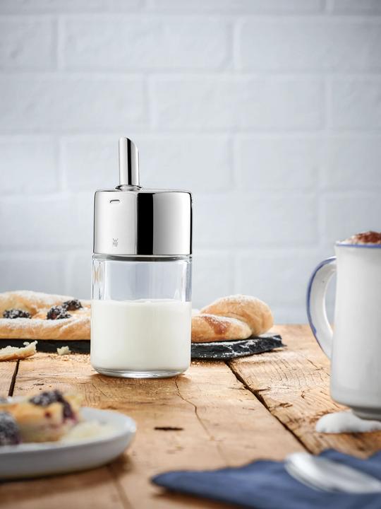 Produktbild WMF Milchkännchen Sahnekännchen Sahnedosierer mit Deckel 240 ml Barista Glas