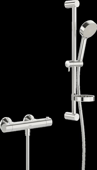 Hansa Hansaunita Duscharmatur, Brausehaltestange 625 mm, 1-strahlig, chrom, 48130121