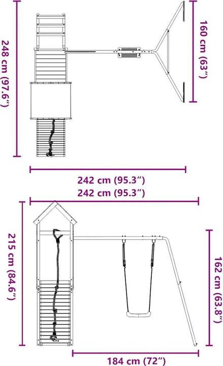 Image du produit vidaXL Spielturm