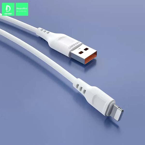 Actual product image Denmen IPHONE USB CABLE WHITE 1M D01L 20W 2.4A (1 m, 20 W)