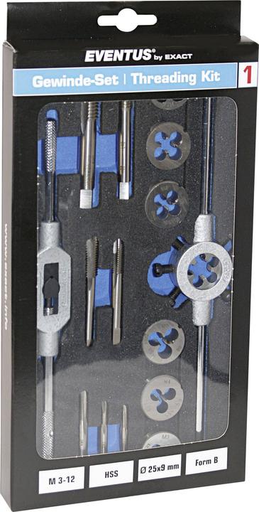 Actual product image Eventus Thread cutting set 16 pieces HS