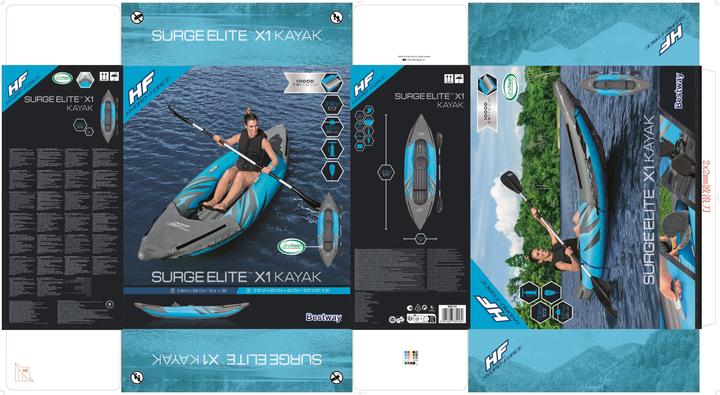 Actual product image Bestway HF Kayak Surge Elite X1 312x93x40cm (1 pers.)