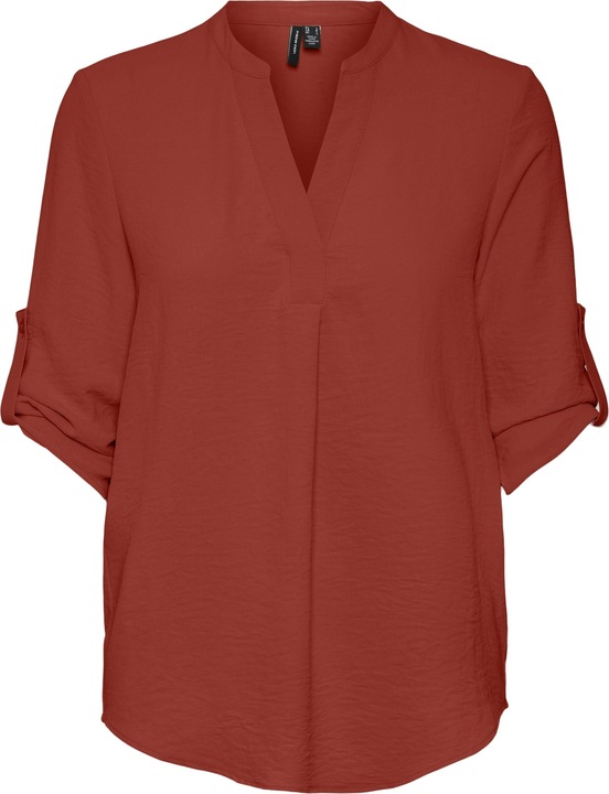 Vero Moda Fold-up Bluse mit 3/4 Ärmeln