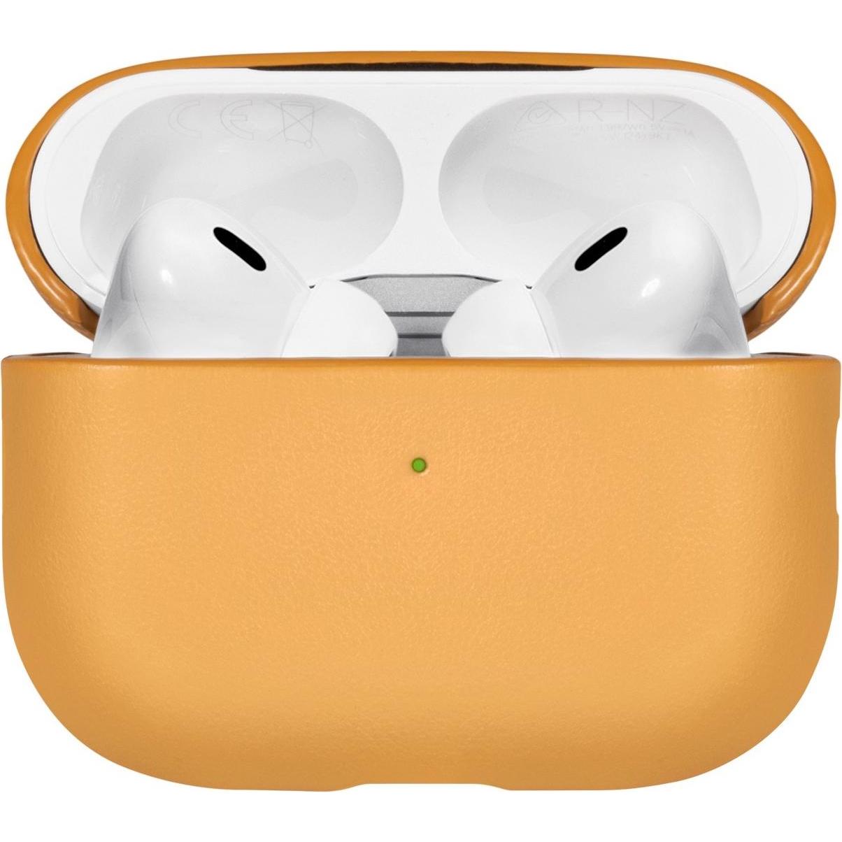 Thumbnail - Native Union Leather Case für Apple AirPods Pro 1G & 2G (Kopfhörer Hülle), Kopfhörertasche + Schutzhülle, Gelb