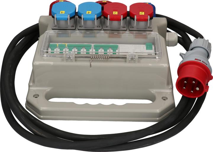 Produktbild Max Hauri Construct Line Baustromverteiler (7 x, Typ 25, CEE 16/5, Typ 23, CEE 16/3)