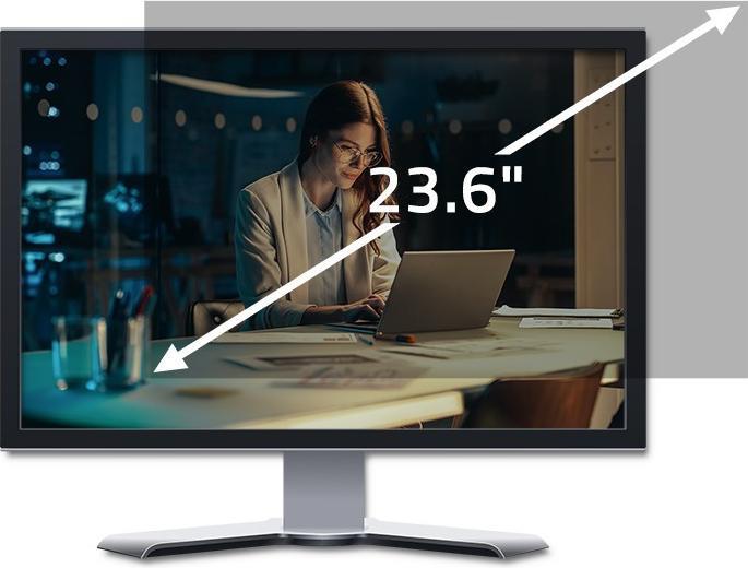 Image du produit Qoltec 51058 - Moniteur - transparent - confidentialité - 16:9 - 59,9 cm (23.6 pouces) - 522 (23.58", 16:9)
