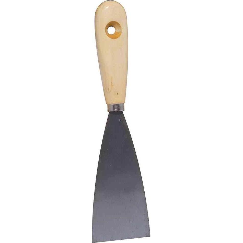 Ironside, Kelle + Spachtel, Malerspachtel 60mm mit Holzgriff (70 cm)