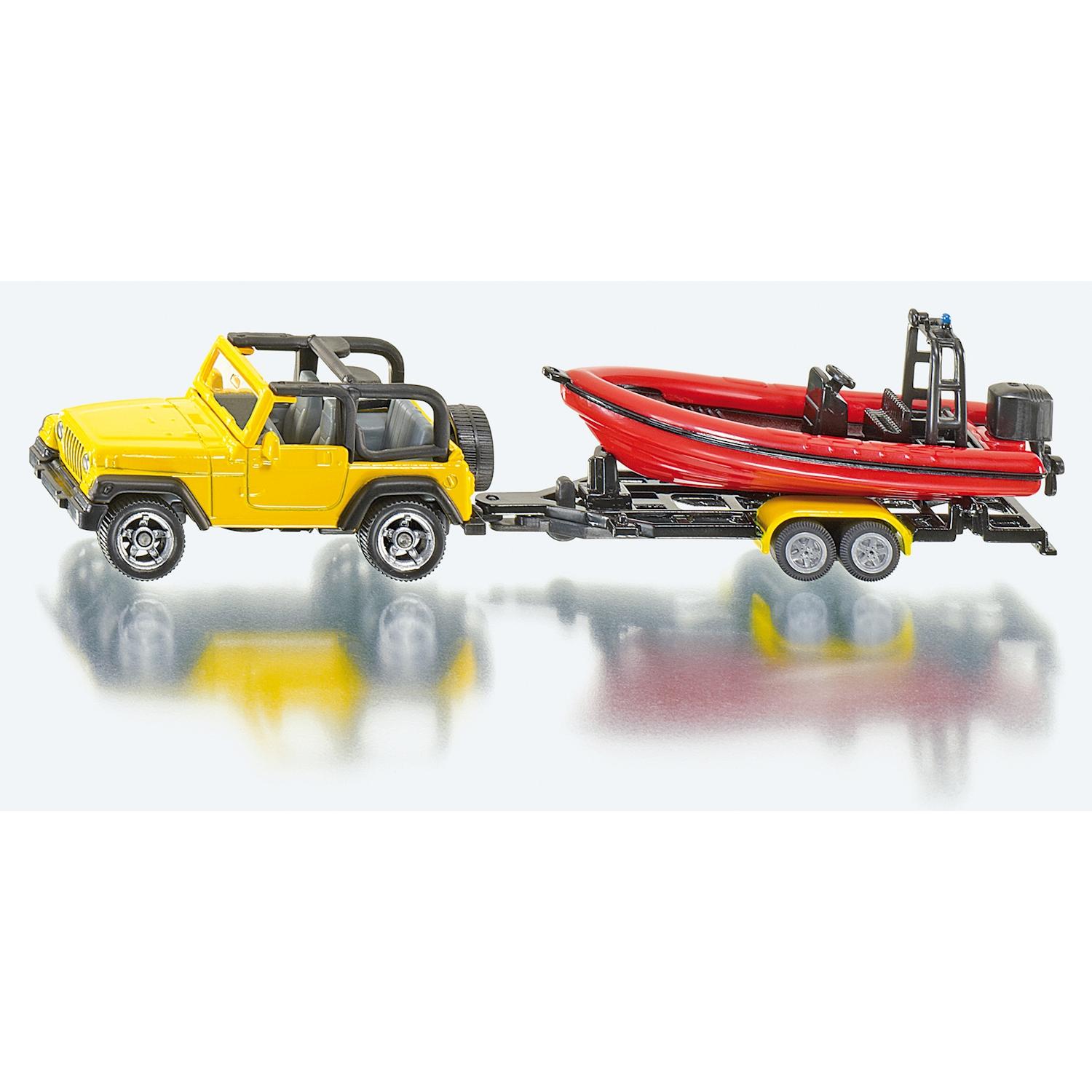 Thumbnail - Siku 1658 Jeep mit Boot