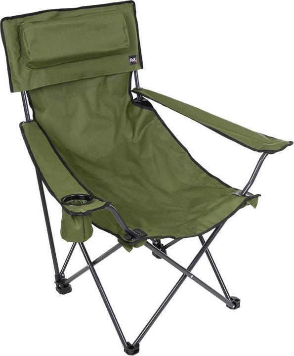 Image du produit Mfh Chaise pliante "De Lux" olive