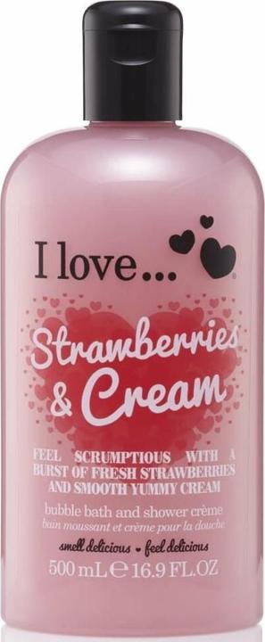 Actual product image I Love... Strawberries & Cream (500 ml)