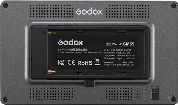Image du produit Godox Moniteur à écran tactile 5,5 HDMI sur caméra 4K (5.50", Full HD)