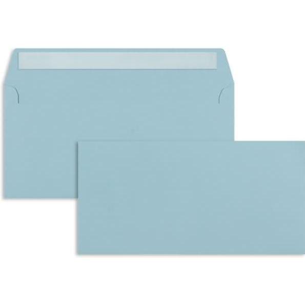 Blanke, Briefumschlag, Briefumschläge DIN C6/5 120g/qm haftklebend VE=100 Stück baby blau (C6/5, 100 x)