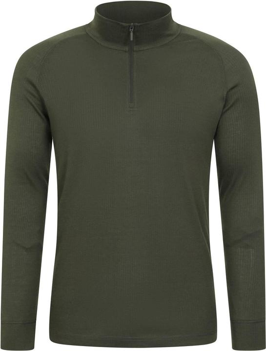 Actual product image Mountain Warehouse Mens Talus Zip Neck Long-Sleeved Thermal Top (S)