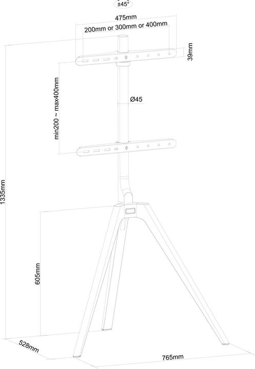 Image du produit myWall HT23L (65", 40 kg)